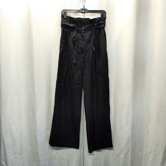 Reset By Jane Wide-Leg Flax High-Waisted Pants Women's Size M Waist 28" Casual - Picture 1 of 10